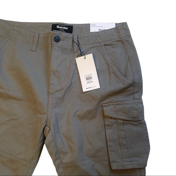 Bluenotes Grey Cotton Cargo Shorts Pockets Classic Men's Size 32 NWT 884 - Picture 3 of 16